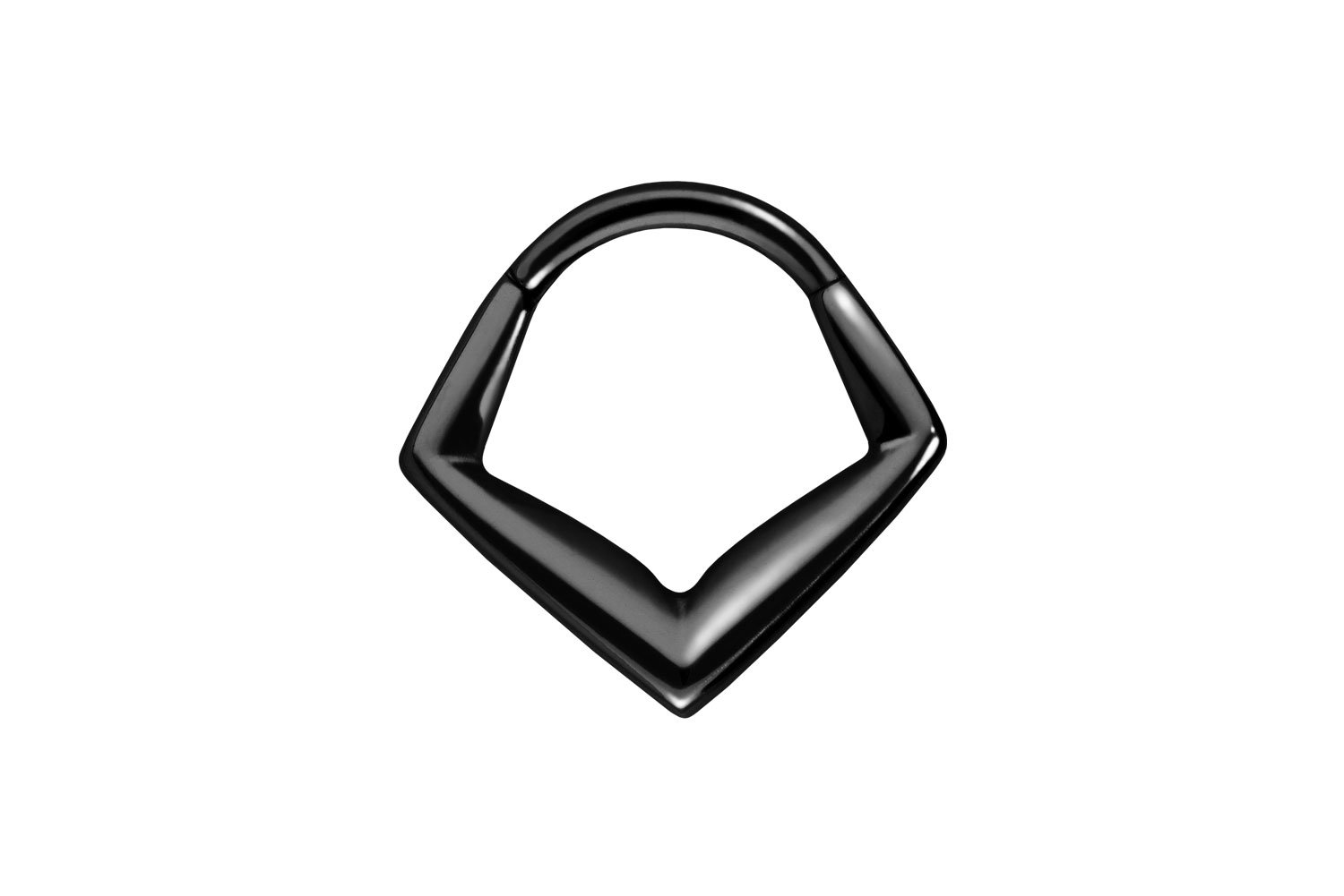 Titan Segmentring Clicker Piercing ECKIG